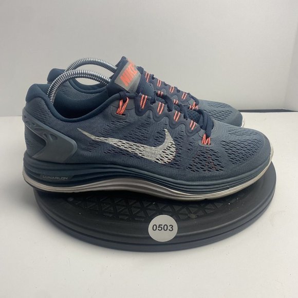 Nike Lunarglide 5 Womens Size 9.5 599395-414 Grey Running Shoes - Picture 1 of 8
